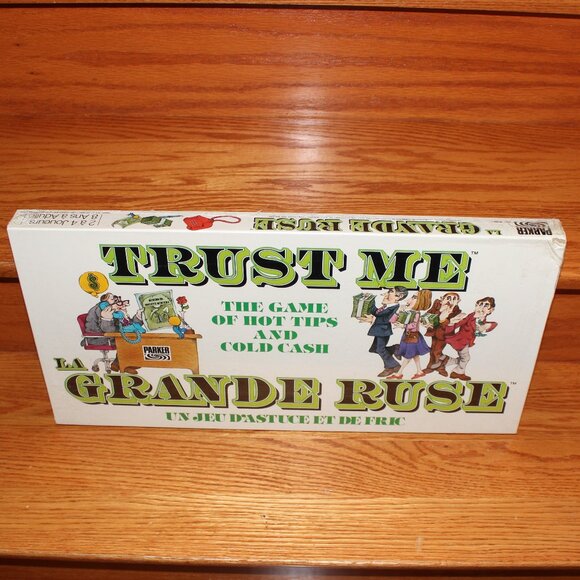 sealed 1981 vintage TRUST ME Hot Tips & Cold Cash Board Game Parker Brothers - Picture 2 of 9